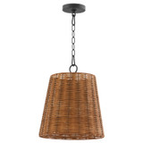 Pendants Glass Down by Quorum ( 19 | 8893-13-59 Wicker ) 