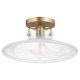Flush Mounts Glass Down by Quorum ( 19 | 2820-13-80 Marbled Dual Mounts ) 