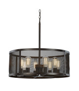 Pendants Drum Shade by Trans Globe Imports ( 110 | 10228 ROB Mesh ) 