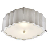 Flush Mounts Drum Shade by Visual Comfort Signature ( 268 | AH 4025PN-FG Balthazar ) 