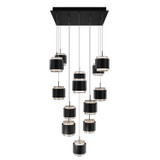 Mid. Chandeliers Multi-Port/Cascade by W.A.C. Lighting ( 34 | PD-68913S-BK Banded ) 