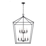 Foyer/Hall Lanterns Open Frame by Trans Globe Imports ( 110 | 10265 BK Lacey ) 