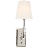 Sconces Single Candle by Visual Comfort Signature ( 268 | TOB 2190PN-L Hulton ) 