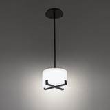 Mini Pendants Drum Shade by W.A.C. Lighting ( 34 | PD-69108-BK Laurel ) 