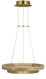 Mid. Chandeliers Ring/Halo by Visual Comfort Modern ( 182 | 700GRC24HABNO-LED930 Grace ) 