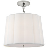 Pendants Fabric Shade by Visual Comfort Signature ( 268 | BBL 5015SS-L Simple Scallop ) 