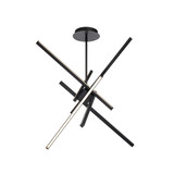 Mid. Chandeliers Starburst by W.A.C. Lighting ( 34 | PD-73129-BK Parallax ) 