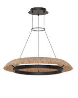 Mid. Chandeliers Ring/Halo by Visual Comfort Modern ( 182 | SLCH55927NTBZ Noa ) 