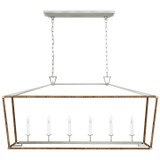 Linear/Island Open Frame by Visual Comfort Signature ( 268 | CHC 5766PN/NRT Darlana Wrapped ) 