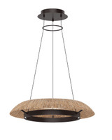 Mid. Chandeliers Ring/Halo by Visual Comfort Modern ( 182 | SLCH56027NTBZ Noa ) 