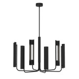 Mid. Chandeliers Metal Shade by Visual Comfort Studio ( 454 | KC1076MBK Carson ) 