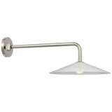 Sconces Single Glass by Visual Comfort Signature ( 268 | AL 2031PN-WG Ponce ) 