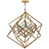 Foyer/Hall Lanterns Open Frame by Visual Comfort Signature ( 268 | KW 5020G-CG Cubist ) 