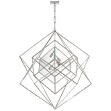 Foyer/Hall Lanterns Open Frame by Visual Comfort Signature ( 268 | KW 5022PN-CG Cubist ) 