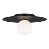 Flush Mounts Exposed Lamps by Visual Comfort Studio ( 454 | KF1011MBK Nodes ) 
