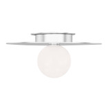 Flush Mounts Glass Down by Visual Comfort Studio ( 454 | KF1011PN Nodes ) 