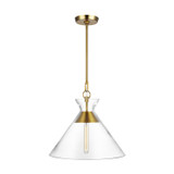 Pendants Glass Down by Visual Comfort Studio ( 454 | CP1031BBS Atlantic ) 