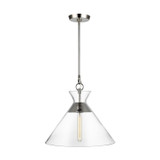 Pendants Glass Down by Visual Comfort Studio ( 454 | CP1031PN Atlantic ) 