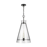 Pendants Glass Down by Visual Comfort Studio ( 454 | CP1091AI Keystone ) 