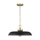 Pendants Metal Shade by Visual Comfort Studio ( 454 | CP1231MBKBBS Wellfleet ) 