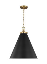 Pendants Metal Shade by Visual Comfort Studio ( 454 | CP1281MBKBBS Wellfleet ) 
