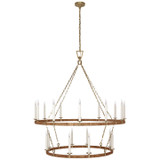 Large Chandeliers Candle by Visual Comfort Signature ( 268 | CHC 5882AB/NRT Darlana Wrapped ) 
