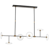 Linear/Island 4 Light + by Visual Comfort Signature ( 268 | S 5695AI/HAB-CG Calvino ) 