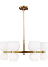 Mid. Chandeliers Glass Up by Visual Comfort Studio ( 454 | KSC10212BBSMG Londyn ) 