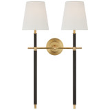 Sconces Double Candle by Visual Comfort Signature ( 268 | TOB 2584HAB/CHC-L Bryant Wrapped ) 