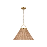 Pendants Fabric Shade by Visual Comfort Studio ( 454 | CP1441BBS Whitby ) 