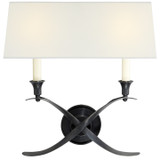 Sconces Double Candle by Visual Comfort Signature ( 268 | CHD 1191BZ-L Cross Bouillotte ) 
