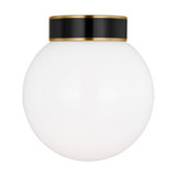 Flush Mounts Directional by Visual Comfort Studio ( 454 | KSF1051BBSGBK Monroe ) 