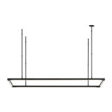 Linear/Island Open Frame by Visual Comfort Modern ( 182 | 700LSSTG50B-LED927 Stagger ) 