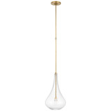 Mini Pendants Glass Down by Visual Comfort Signature ( 268 | CD 5027SB-CG Lomme ) 