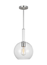 Pendants Glass Down by Visual Comfort Studio ( 454 | KSP1061PNGW Monroe ) 