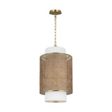 Mini Chandeliers Drum Shade by Visual Comfort Studio ( 454 | KSP1171BBSBRTN Sawyer ) 