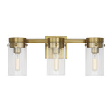 Bathroom Fixtures Three Lights by Visual Comfort Studio ( 454 | CW1003BBS Garrett ) 