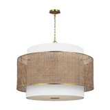 Mid. Chandeliers Drum Shade by Visual Comfort Studio ( 454 | KSP1184BBSBRTN Sawyer ) 
