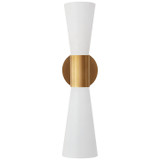 Sconces Double Candle by Visual Comfort Signature ( 268 | ARN 2009HAB/WHT Clarkson ) 