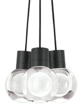 Pendants Glass Down by Visual Comfort Modern ( 182 | 700TDMINAP3CBB-LEDWD Mina ) 