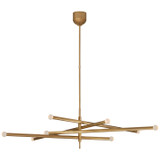 Large Chandeliers Geometric/Linear by Visual Comfort Signature ( 268 | KW 5589AB-ECG Rousseau ) 
