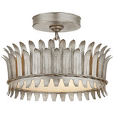 Semi-Flush Mts. Drum Shade by Visual Comfort Signature ( 268 | SK 4205BSL Leslie ) 