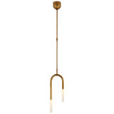 Mini Pendants Glass Down by Visual Comfort Signature ( 268 | KW 5590AB-EC Rousseau ) 