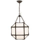 Foyer/Hall Lanterns Glass w/Frame by Visual Comfort Signature ( 268 | SK 5008AZ-WG Morris ) 