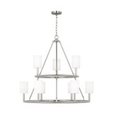 Mid. Chandeliers Candle by Visual Comfort Studio ( 454 | DJC1099BS Egmont ) 