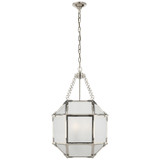 Foyer/Hall Lanterns Glass w/Frame by Visual Comfort Signature ( 268 | SK 5008PN-FG Morris ) 