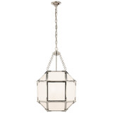 Foyer/Hall Lanterns Glass w/Frame by Visual Comfort Signature ( 268 | SK 5008PN-WG Morris ) 