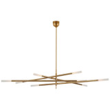 Large Chandeliers Geometric/Linear by Visual Comfort Signature ( 268 | KW 5595AB-EC Rousseau ) 