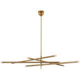 Large Chandeliers Geometric/Linear by Visual Comfort Signature ( 268 | KW 5595AB-ECG Rousseau ) 