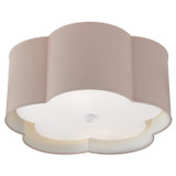 Flush Mounts Drum Shade by Visual Comfort Signature ( 268 | KS 4117PNK/WHT-FA Bryce ) 
